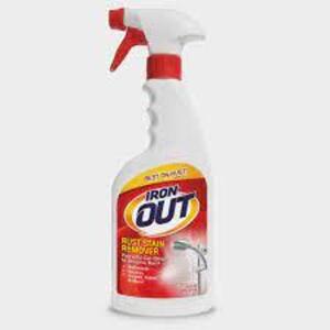 DESCRIPTION: (6) RUST STAIN REMOVER BRAND/MODEL: IRON OUT #60MM30 RETAIL$: $10.00 EA SIZE: 24 OZ QTY: 6