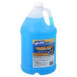 DESCRIPTION: (2) WINDSHIELD WASHER FLUID BRAND/MODEL: SPLASH ORIGINAL BLUE RETAIL$: $10.00 EA SIZE: 1 GALLON QTY: 2