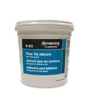 DESCRIPTION: (1) TILE STRONG BRAND/MODEL: ARMSTRONG FLOORING #S-515 RETAIL$: $90.00 EA SIZE: 4 GALLON QTY: 1