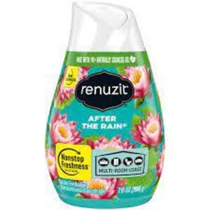 DESCRIPTION: (6) AIR FRESHNERS BRAND/MODEL: RENUZIT INFORMATION: AFTER THE RAIN RETAIL$: $2.00 EA SIZE: 1 OZ CONE QTY: 6