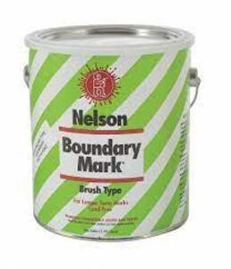 DESCRIPTION: (2) BOUNDARY MARKING PAINT BRAND/MODEL: NELSON #3TWP7 INFORMATION: RED RETAIL$: $58.08 EA SIZE: 1 GALLON QTY: 2