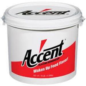 DESCRIPTION: (2) FLAVOR ENHANCER BRAND/MODEL: ACCENT B&G FOODS INC RETAIL$: $80.00 EA SIZE: 5 LB QTY: 2