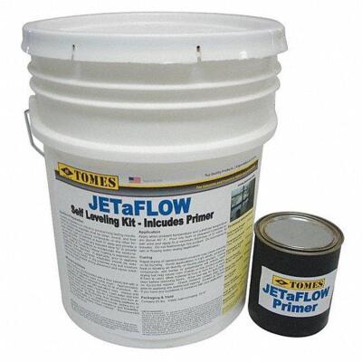 DESCRIPTION: (1) SELF LEVELING CONCRETE REPAIR BRAND/MODEL: JETAFLOW #15F509 RETAIL$: $95.54 EA SIZE: 5 GALLON QTY: 1