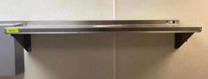 48" X 12" STAINLESS WALL SHELF