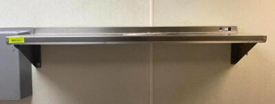 48" X 12" STAINLESS WALL SHELF