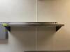 48" X 12" STAINLESS WALL SHELF - 2