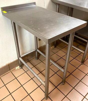 18" X 30" STAINLESS PREP TABLE