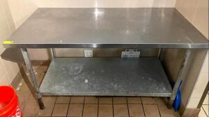 60" X 30" STAINLESS PREP TABLE