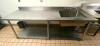 96" X 30" SINGLE COMPARTMENT STAINLESS SINK W/ BACKSPLASH - 2