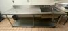 96" X 30" SINGLE COMPARTMENT STAINLESS SINK W/ BACKSPLASH - 3