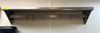 48" STAINLESS WALL MOUNTED SHELF