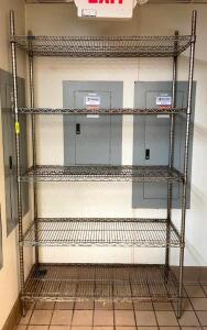 5-TIER WIRE SHELVING UNIT