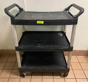 3-TIER PLASTIC UTILITY CART