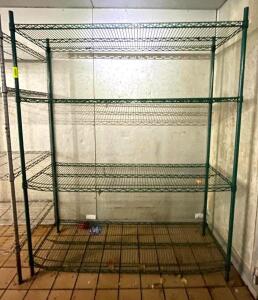 4-TIER WIRE SHELVING UNIT