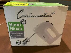 CONTINENTAL HAND MIXER - NEW IN THE BOX.