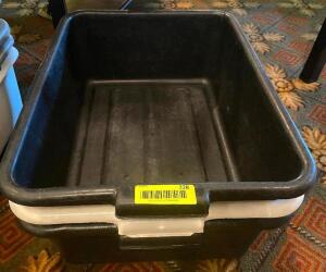 (3) ASSORTED PLASTIC BUS TUBS