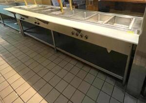 132" 8 WELL TRUE STEAM TABLE
