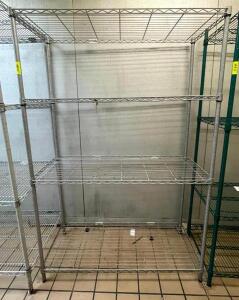 4-TIER WIRE SHELVING UNIT