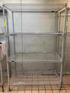 4-TIER WIRE SHELVING UNIT