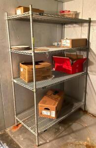 4-TIER WIRE SHELVING UNIT