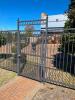 APPROX 160' OF METAL FENCING W/ (3) GATES. - 2