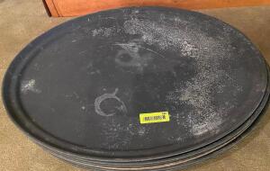 (6) 27" OVAL SERVING TRAYS