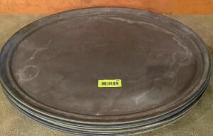 (6) 27" OVAL SERVING TRAYS