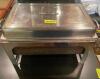 FULL SIZE STAINLESS CHAFFER W/ STAND, LID, WATER PAN, AND INSERT.