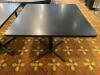 36" X 36" BLACK COMPOSITE TABLE W/ BASE