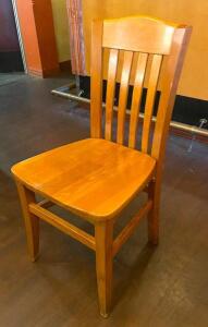 (8) WOODEN DINING CHAIRS