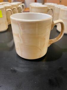 (20) OFF WHITE CERAMIC COFFEE MUGS