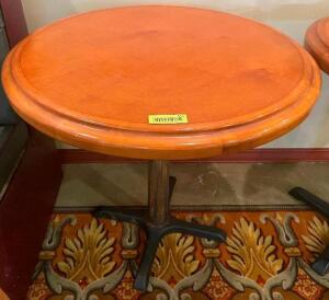 30" ROUND HARDWOOD TABLE W/ STANDARD BASE.