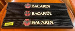 (6) "BACARDI" BAR MATS