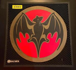 (4) "BACARDI" BAR MATS