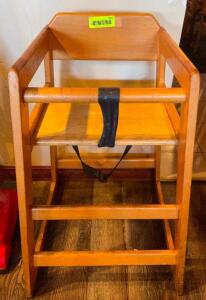 WOODEN HIGH CHAIR