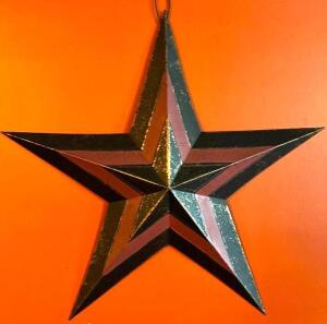 (6) 18" METAL STAR WALL DECOR