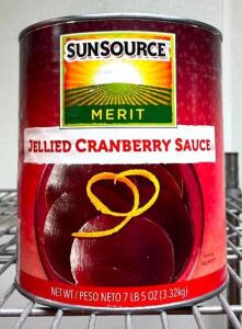 (9) SUNSOURCE MERIT JELLIED CRANBERRY SAUCE