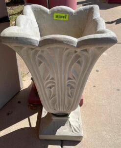 (2) PLASTIC PLANTER COLUMNS