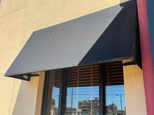 (4) 72" BLACK CANVAS AWNINGS