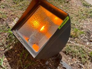 (4) HALOGEN LANDSCAPING SPOT LIGHTS.