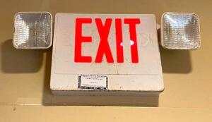 (12) COMMERCIAL EXIT LIGHTS