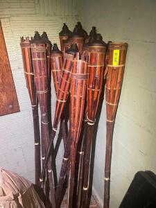 (12) TIKI TORCHES