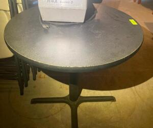 30" ROUND COMPOSITE TABLE W/ GREY TOP