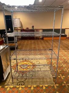 48" X 24" FOUR TIER WIRE SHELF