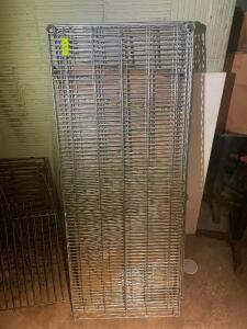 (2) 48" X 18" WIRE SHELVING INSERTS