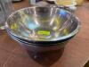 (4) 13" STAINLESS MIXING BOWLS