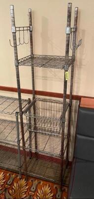 15" X 15" FOUR TIER WIRE SHELF.