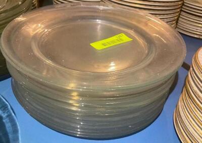 (12) 10.5" GLASS PLATES