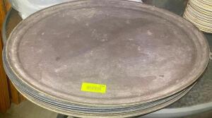 (8) OVAL SERVING TRAYS