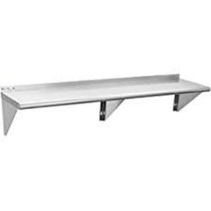 96" X 12" STAINLESS WALL SHELF